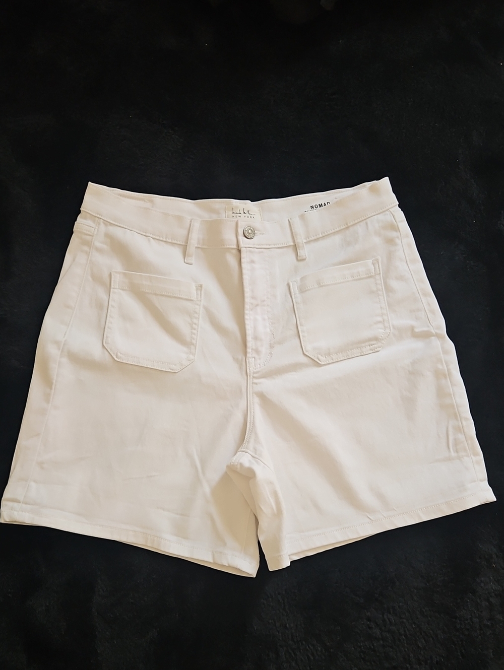 Nicole Miller White High-Rise Women's Shorts